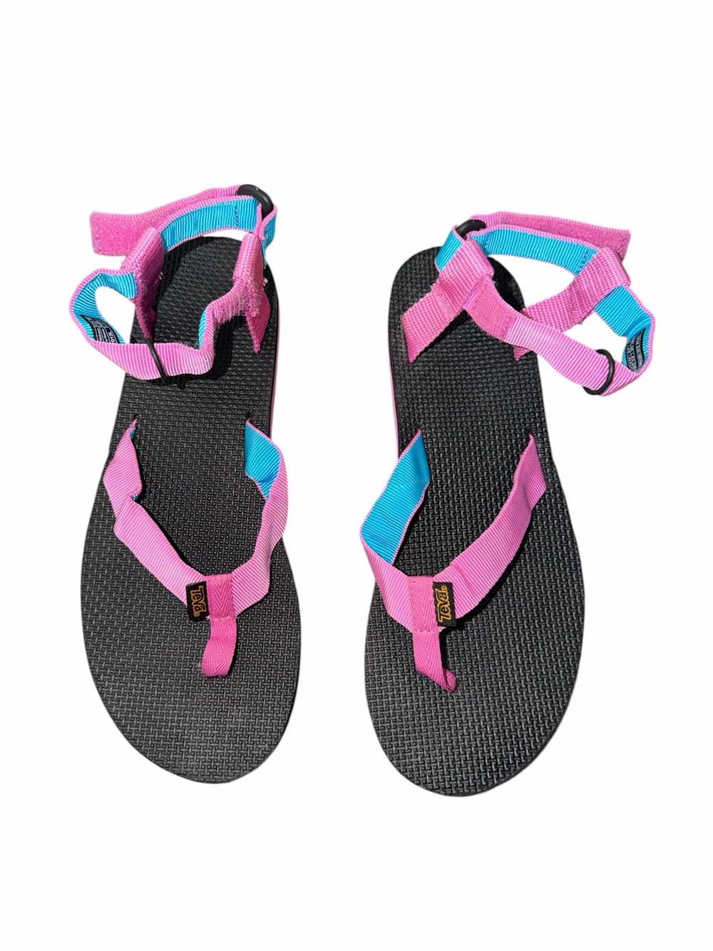 Teva Original Universal Flip Sandals Pink Turquoise Women’s Size 11 EU 42
